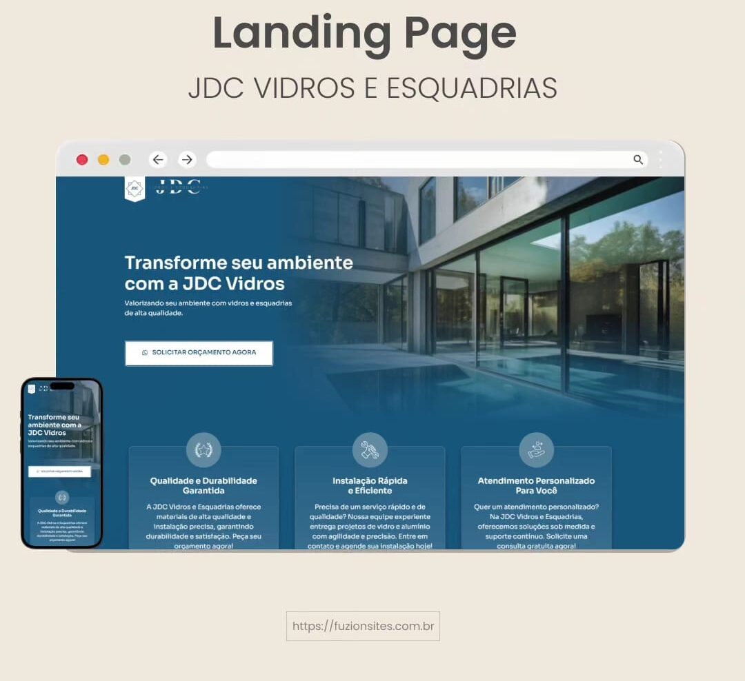 Site de vidraçaria