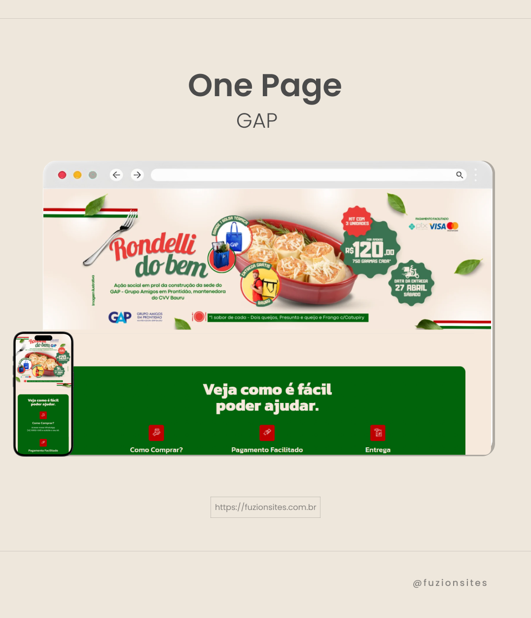 lading page alimento